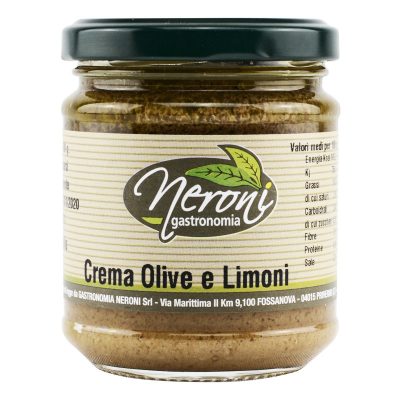 Crema di olive e limoni della Neroni