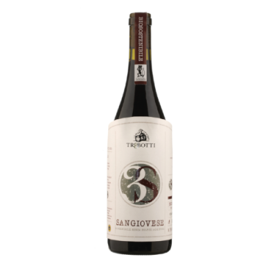 Bottiglia di 3S - Sangiovese: vino rosso biologico