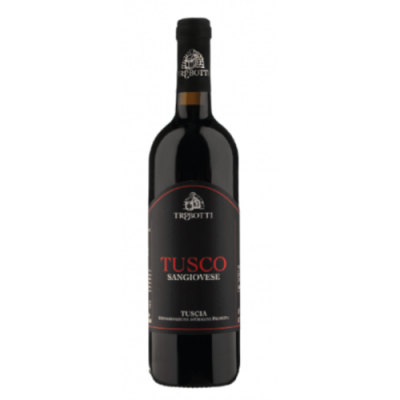 Bottiglia di Tusco, vino rosso